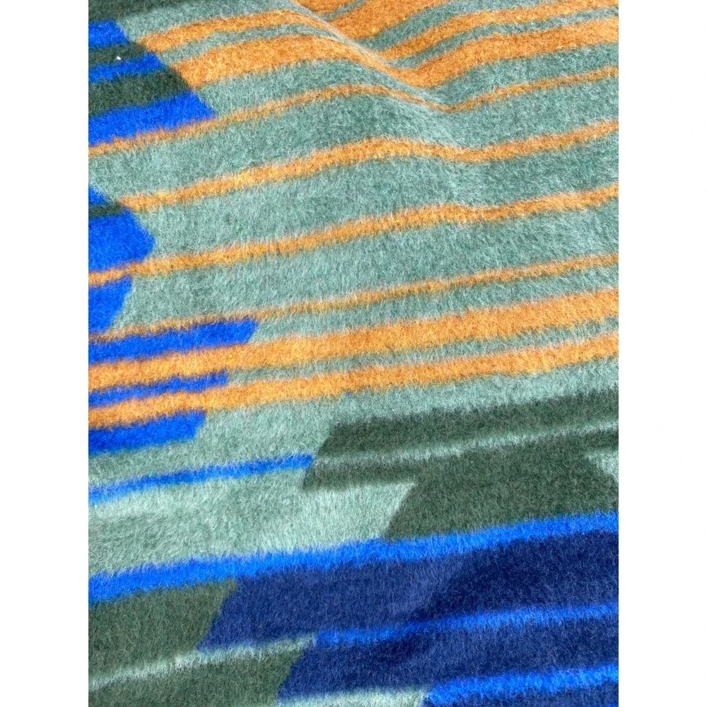 Pad Concept Throw Blanket 60x80 Multicolor Southwestern Geometric Fringed Plush